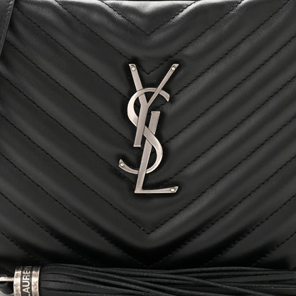 Saint Laurent Calfskin Matelasse Monogram Lou Camera Bag Black 8 of 10