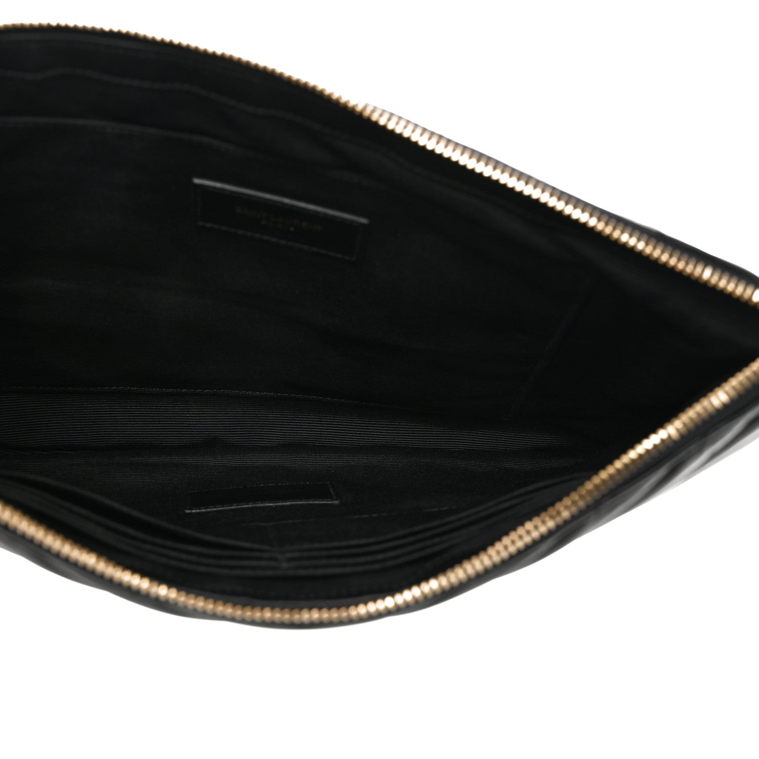 Saint Laurent Calfskin Matelasse Monogram Cassandre Tablet Pouch Black 5 of 7