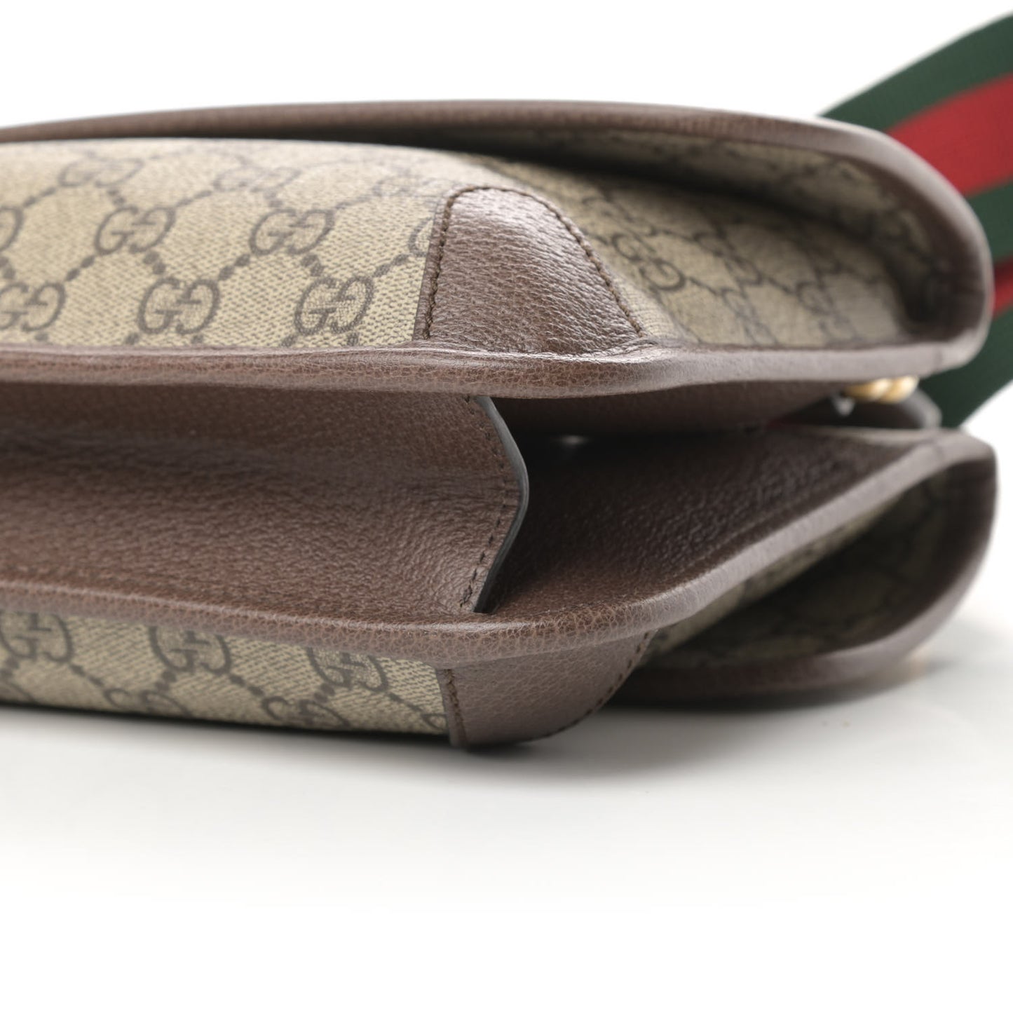 GG Supreme Monogram Web Small Neo Vintage Double Flap Messenger Bag Beige New Acero