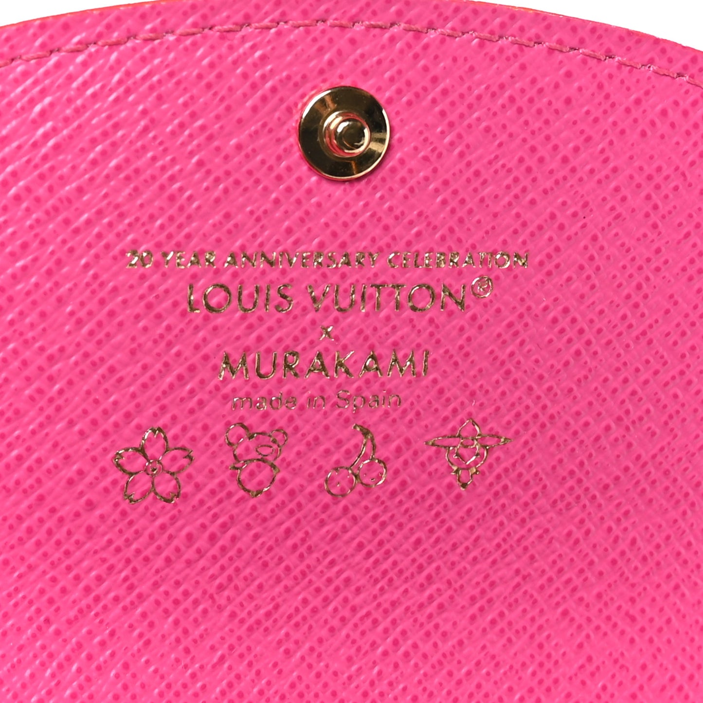 LV X TM Monogram Multicolor Rosalie Coin Purse White Kawaii Pink