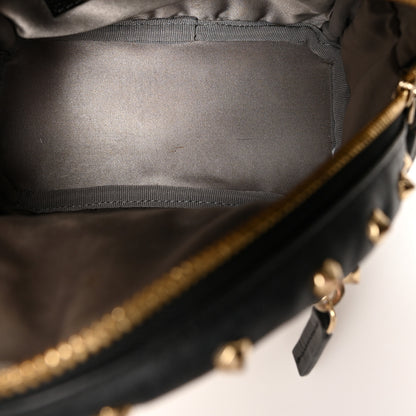 MCM Metallic Visetos Studded Stark X-Mini Bebe Boo Backpack Gold 5 of 11
