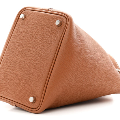 Hermes Taurillon Clemence Picotin Lock 18 PM Gold 10 of 11