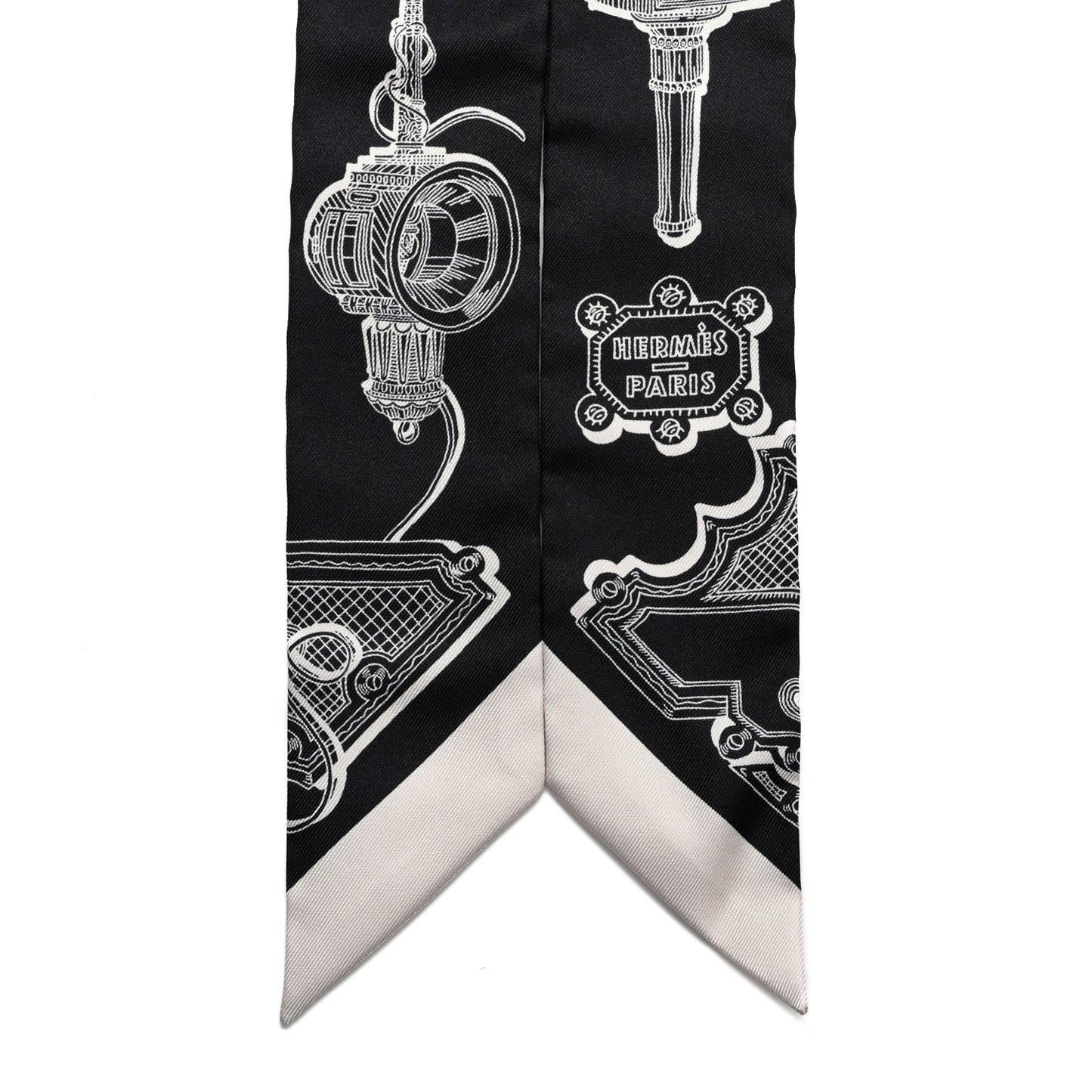 Silk Merveilleuses Lanternes Twilly Black White