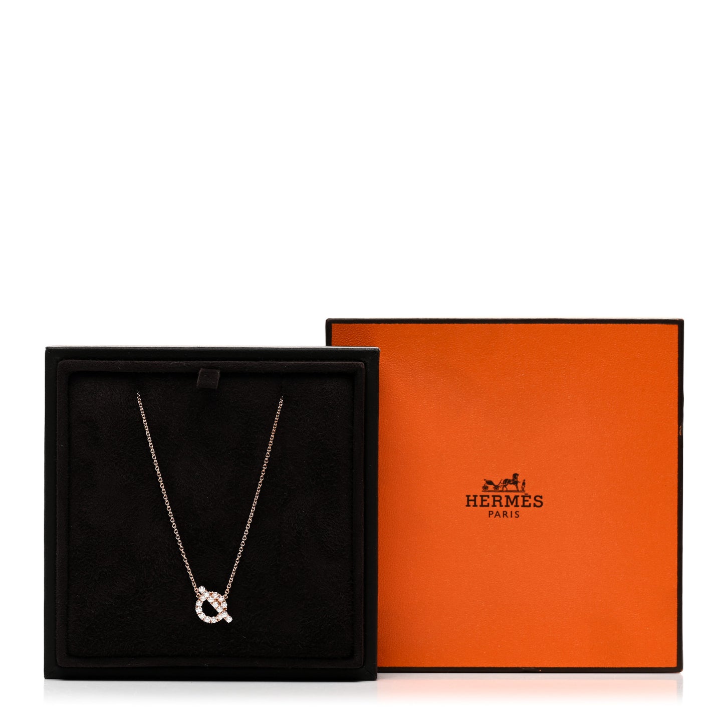 18K Rose Gold Diamond Finesse Pendant Necklace