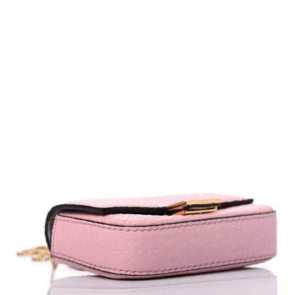 Fendi Cuoio Romano Scented Nano Baguette Charm Rosa Acquerello 4 of 9