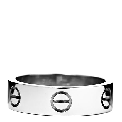 Cartier 18K White Gold 5.5mm LOVE Ring 56 7.5 1 of 5