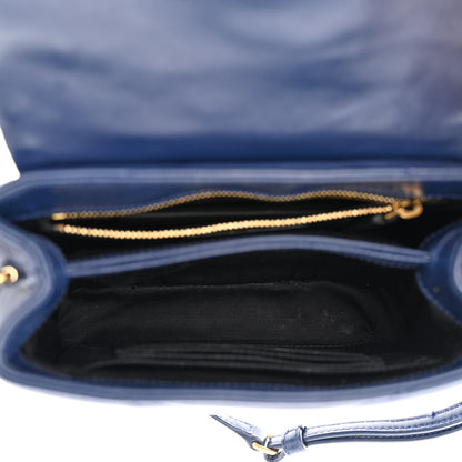 Saint Laurent Calfskin Y Quilted Monogram Toy Loulou Crossbody Bag Denim 5 of 16