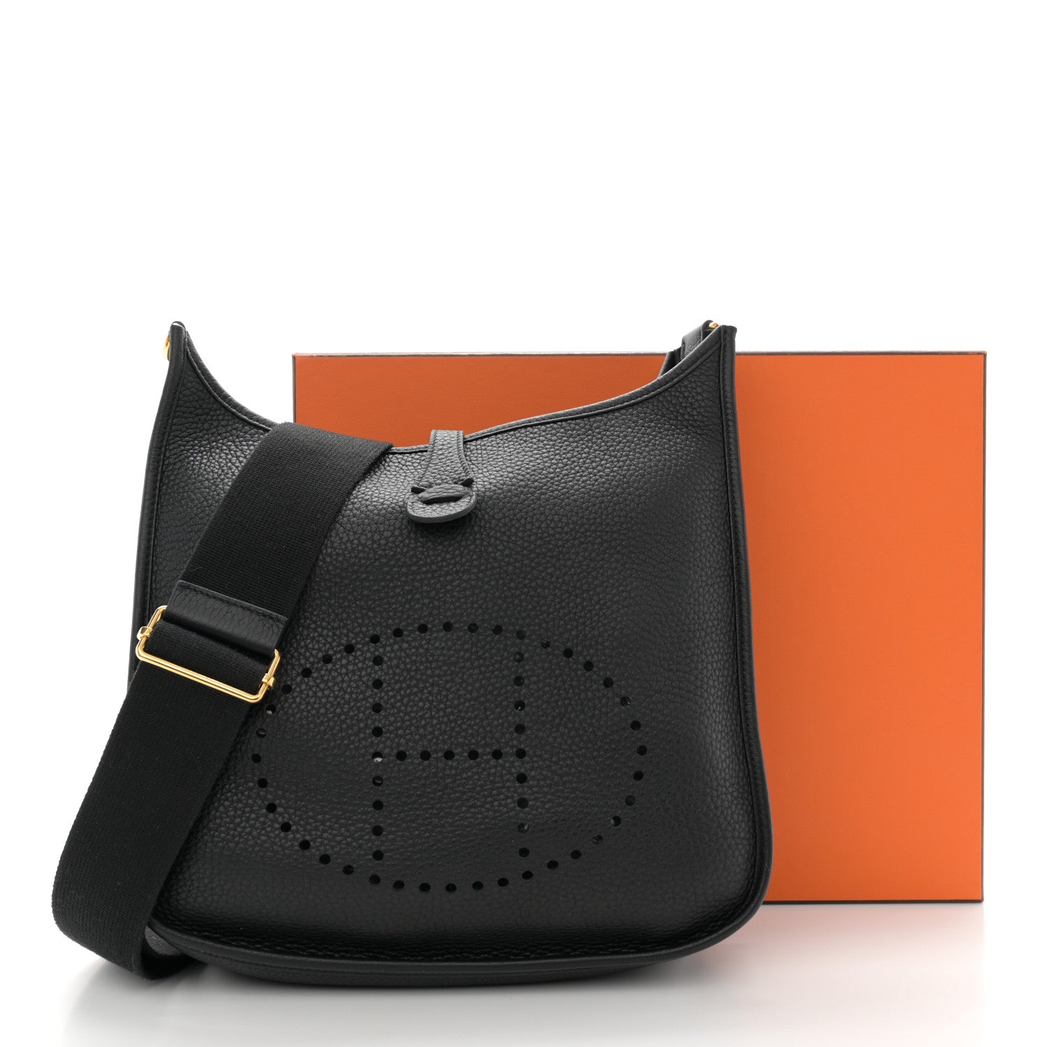 Hermes Taurillon Clemence Evelyne III PM Black 13 of 13
