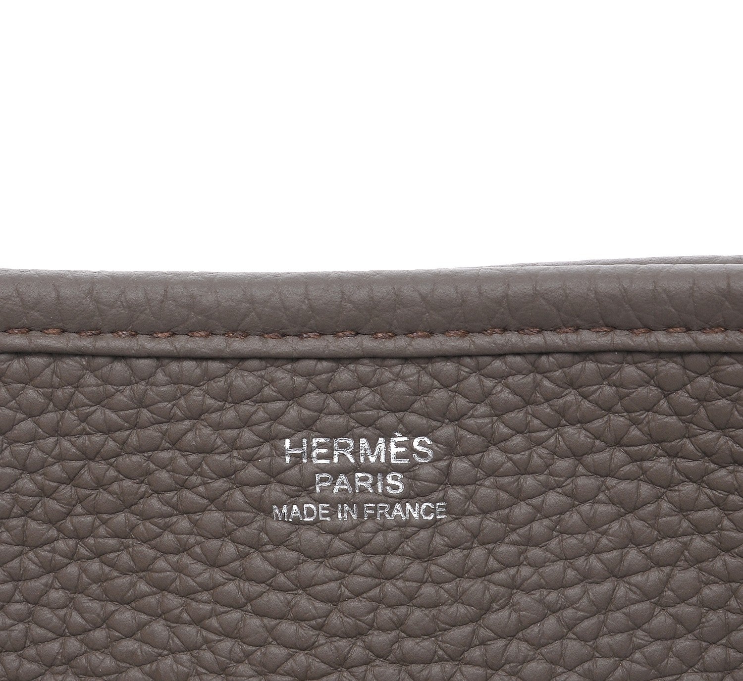 Hermes Taurillon Clemence Evelyne III GM Etain 7 of 8