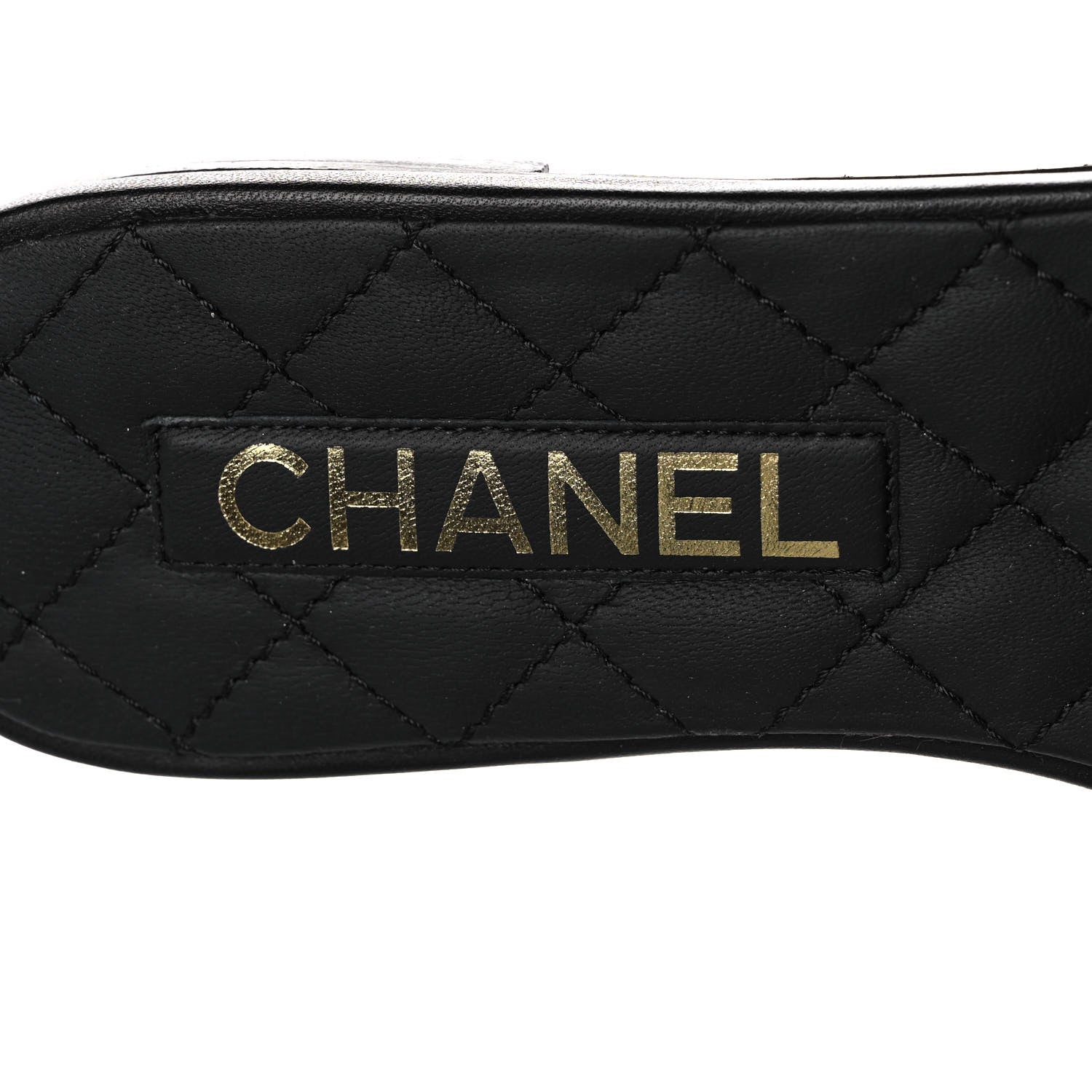 Chanel Lambskin Quilted CC Turnlock Sandals 38 Black 7 of 8