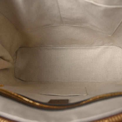 Gucci GG Supreme Monogram Azalea Calfskin Horsebit 1955 Duffle Bag Beige Ebony Brown Sugar 5 of 9