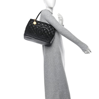 Chanel Caviar Quilted Medallion Tote Black 2 of 12
