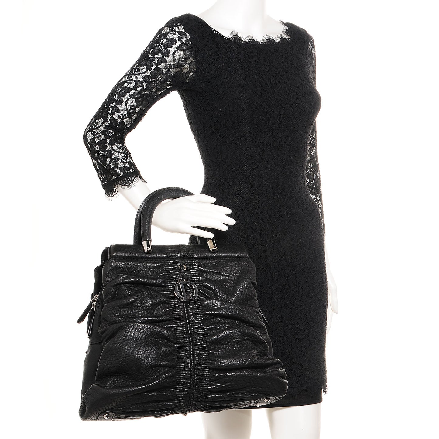 Lambskin Karenina Large Tote Black