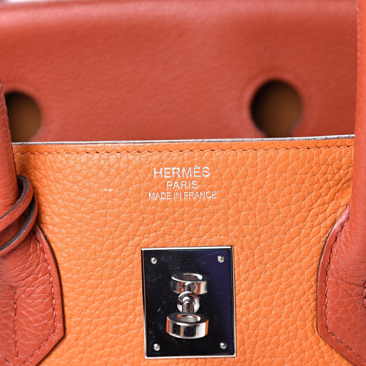 Hermes Taurillon Clemence Arlequin Birkin 35 Orange Sanguine Gold Bleu Lin Bleu Hydra Etain 5 of 19