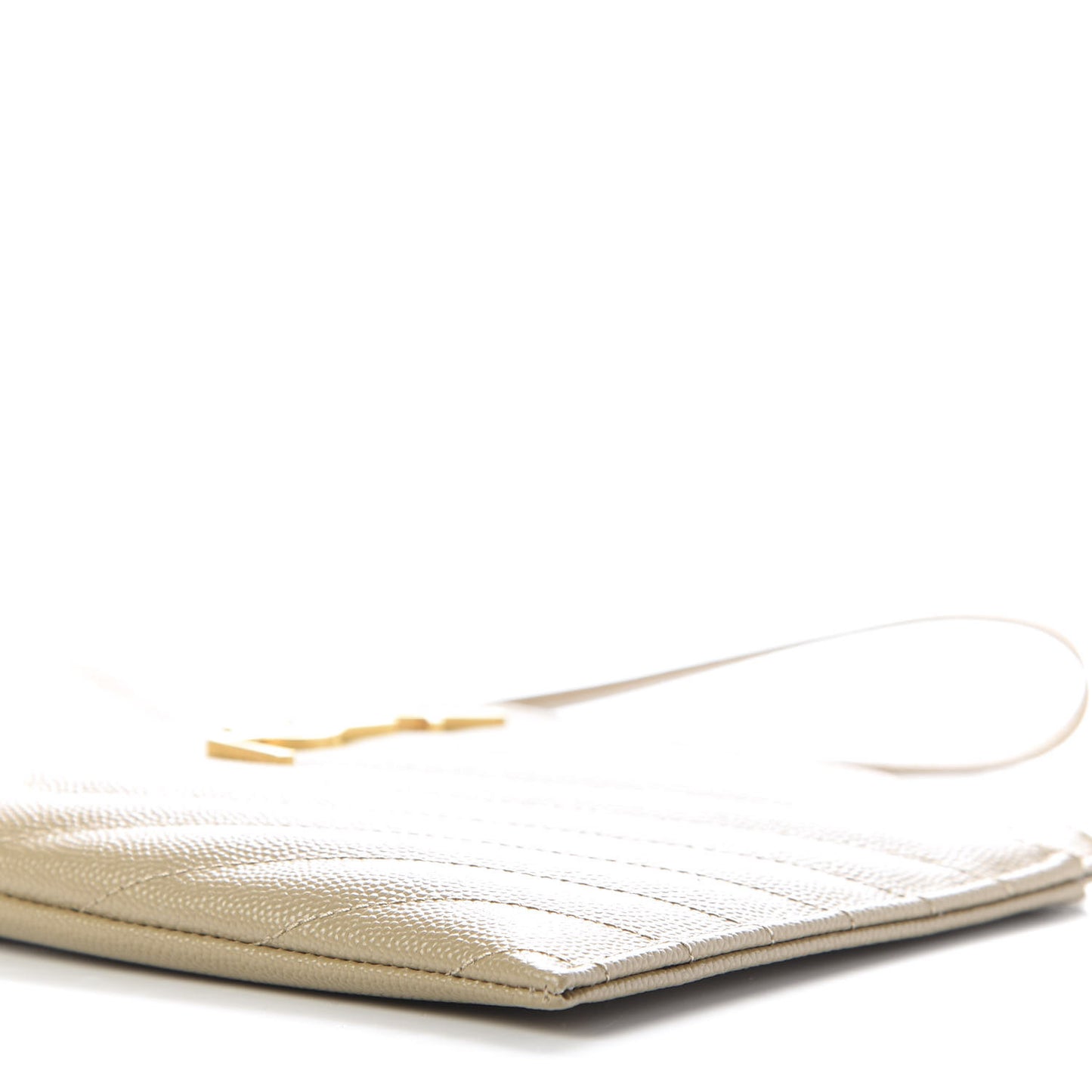 Grain De Poudre Chevron Monogram Large Bill Pouch Cork
