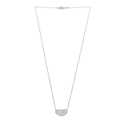 Tiffany Sterling Silver 20mm Elsa Peretti Bean Pendant Necklace 3 of 4