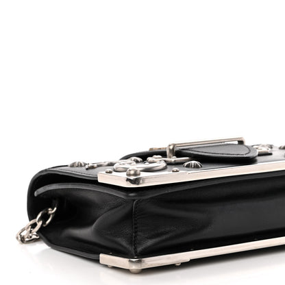 Prada City Calf Saffiano Cahier Astrology Bag Black 8 of 9