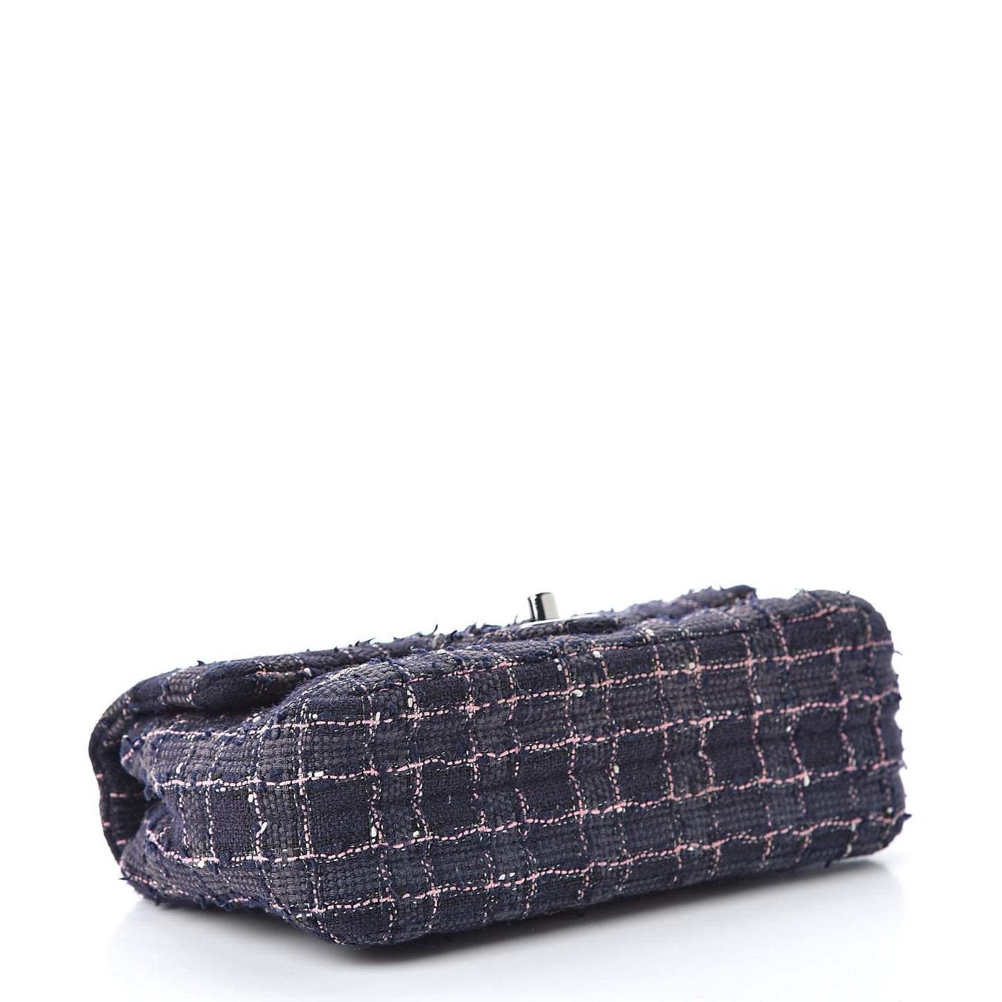 Tweed Quilted Mini Rectangular Flap Multicolor