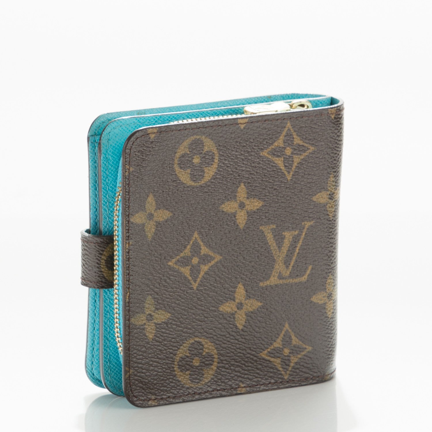 Louis Vuitton Monogram Groom Compact Zip Wallet Blue 3 of 8