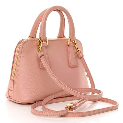 Prada Saffiano Lux Mini Promenade Tote Orchidea 3 of 9