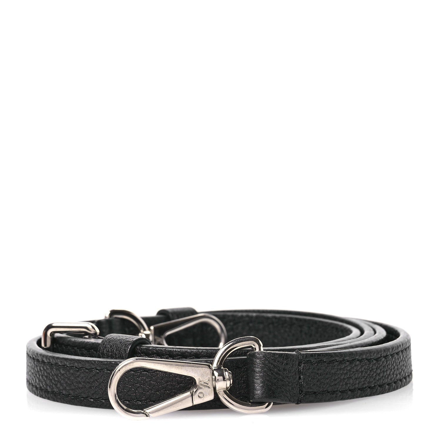 Louis Vuitton Calfskin 20mm Adjustable Shoulder Strap Black 1 of 3