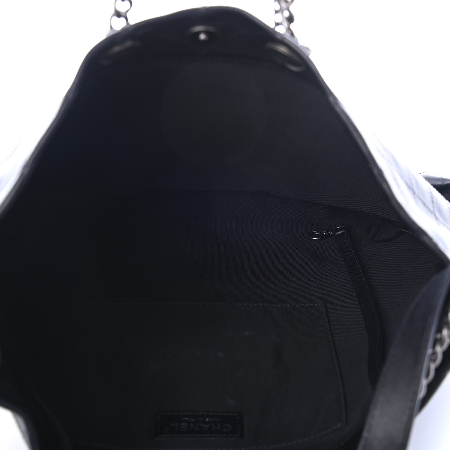 Chanel Calfskin Stitched Large Hobo Black 4 of 4