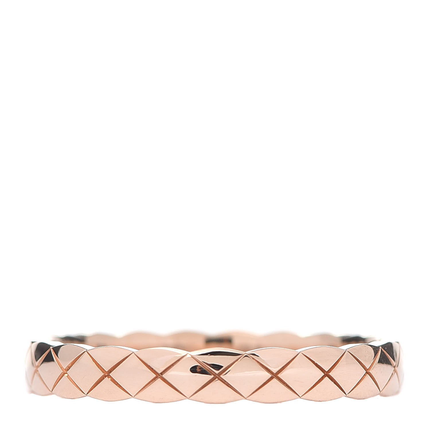 Chanel 18K Beige Gold Mini Coco Crush Ring 61 9.5 1 of 5