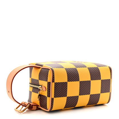 Louis Vuitton Damier Pop Dopp Kit Toilet Pouch Jaune Mat 4 of 10