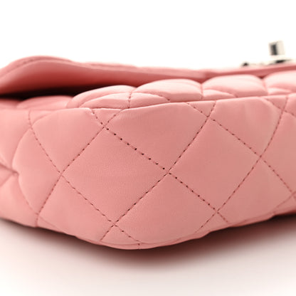 Chanel Lambskin Quilted East West Flap Pink 9 of 10
