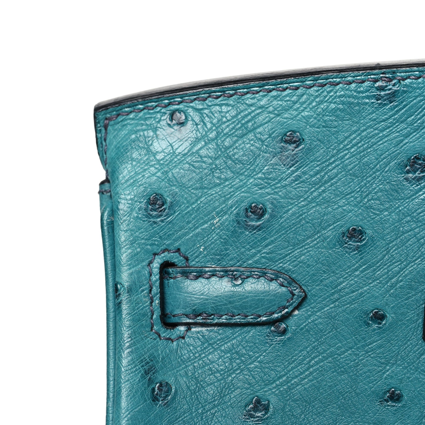 Ostrich Birkin 25 Cobalt