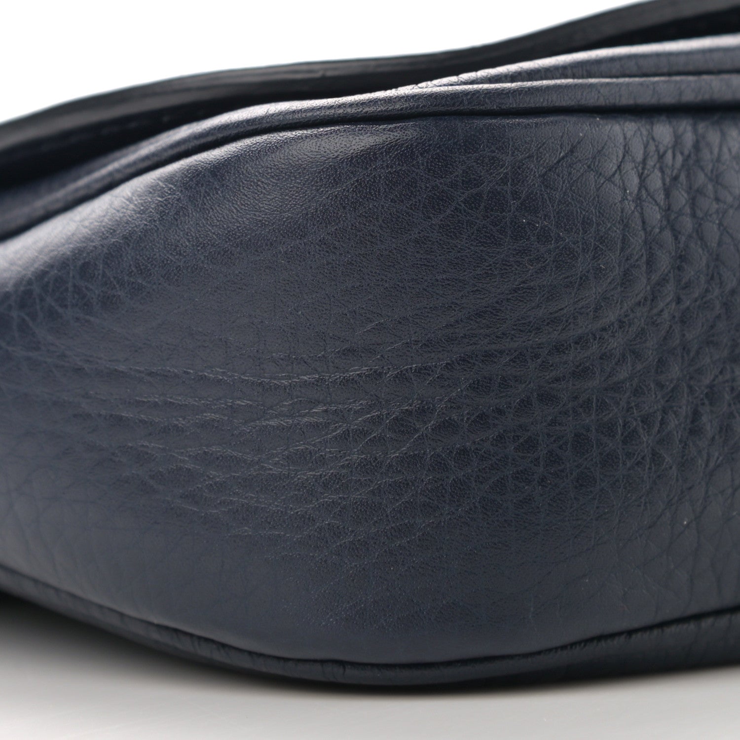 Gucci Pebbled Calfskin Small Soho Flap Crossbody Blue 9 of 11
