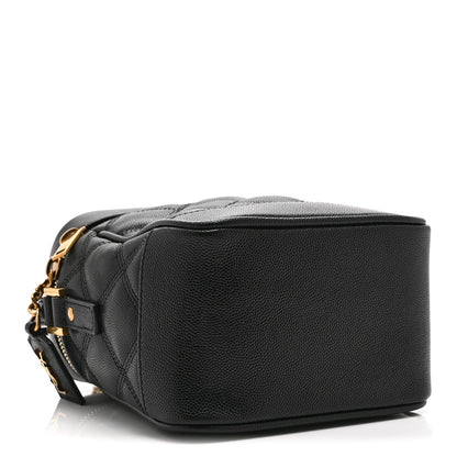 Saint Laurent Grain de Poudre Quilted 80's Vanity Bag Black 4 of 10