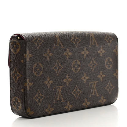 Louis Vuitton Monogram Pochette Felicie Chain Wallet Fuchsia 4 of 12