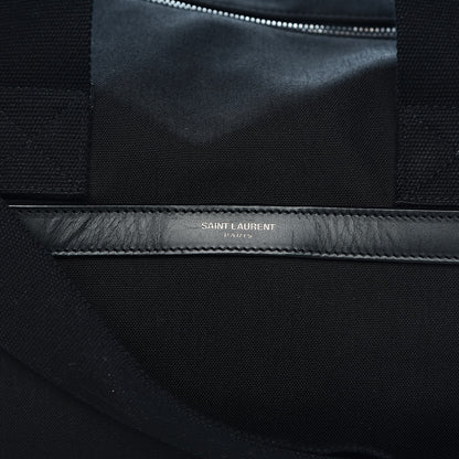 Saint Laurent Canvas City Gym Duffle Bag Black 8 of 13