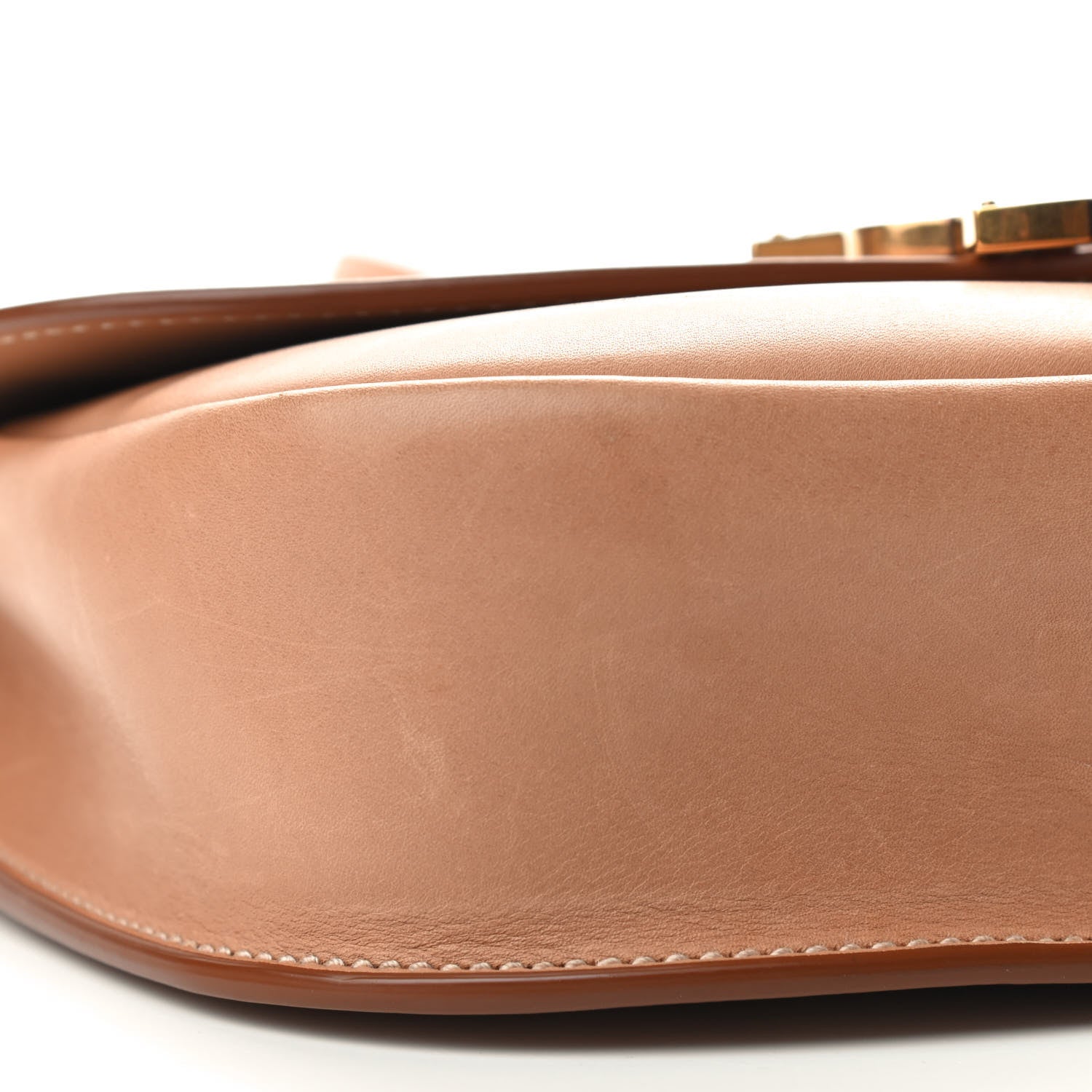Saint Laurent Smooth Vintage Calfskin Monogram Medium Kaia Satchel Gold 8 of 12