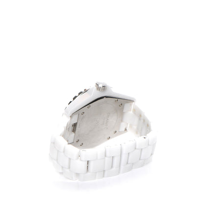 Chanel Stainless Steel Ceramic 38mm J12 Automatic Watch White 4 of 6