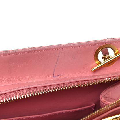 Chanel Lambskin Quilted Pocket Flap Shoulder Bag Pink 13 of 43