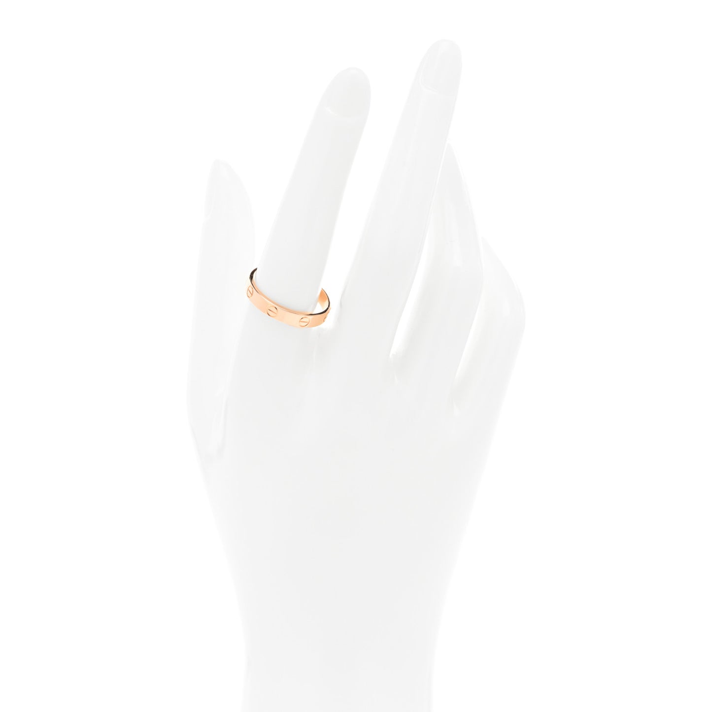 18K Pink Gold 3.5mm LOVE Wedding Band Ring 58 8.25