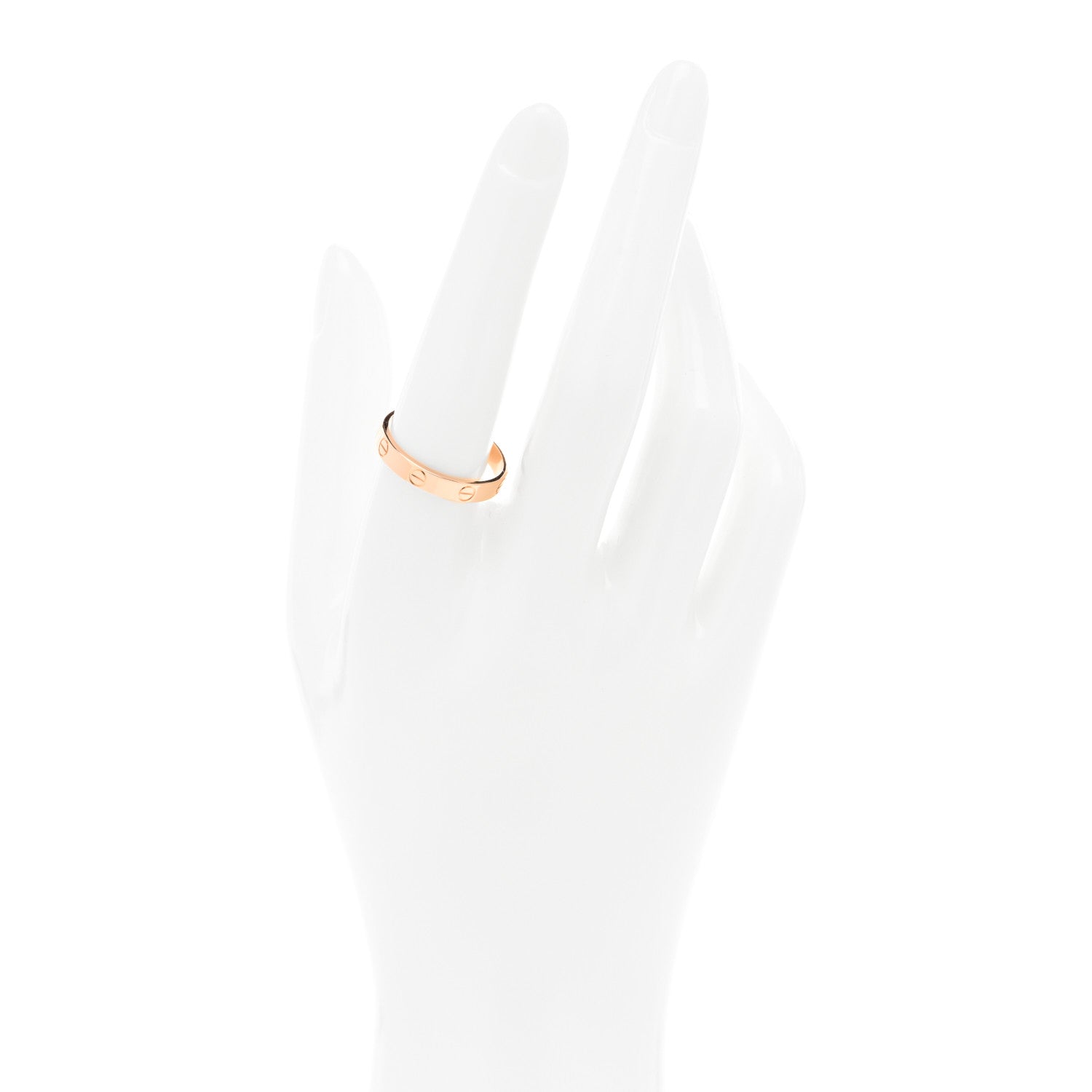 Cartier 18K Pink Gold 3.5mm LOVE Wedding Band Ring 58 8.25 2 of 4