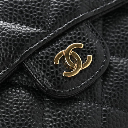 Chanel Caviar Quilted Compact Flap Wallet Black 10 of 10
