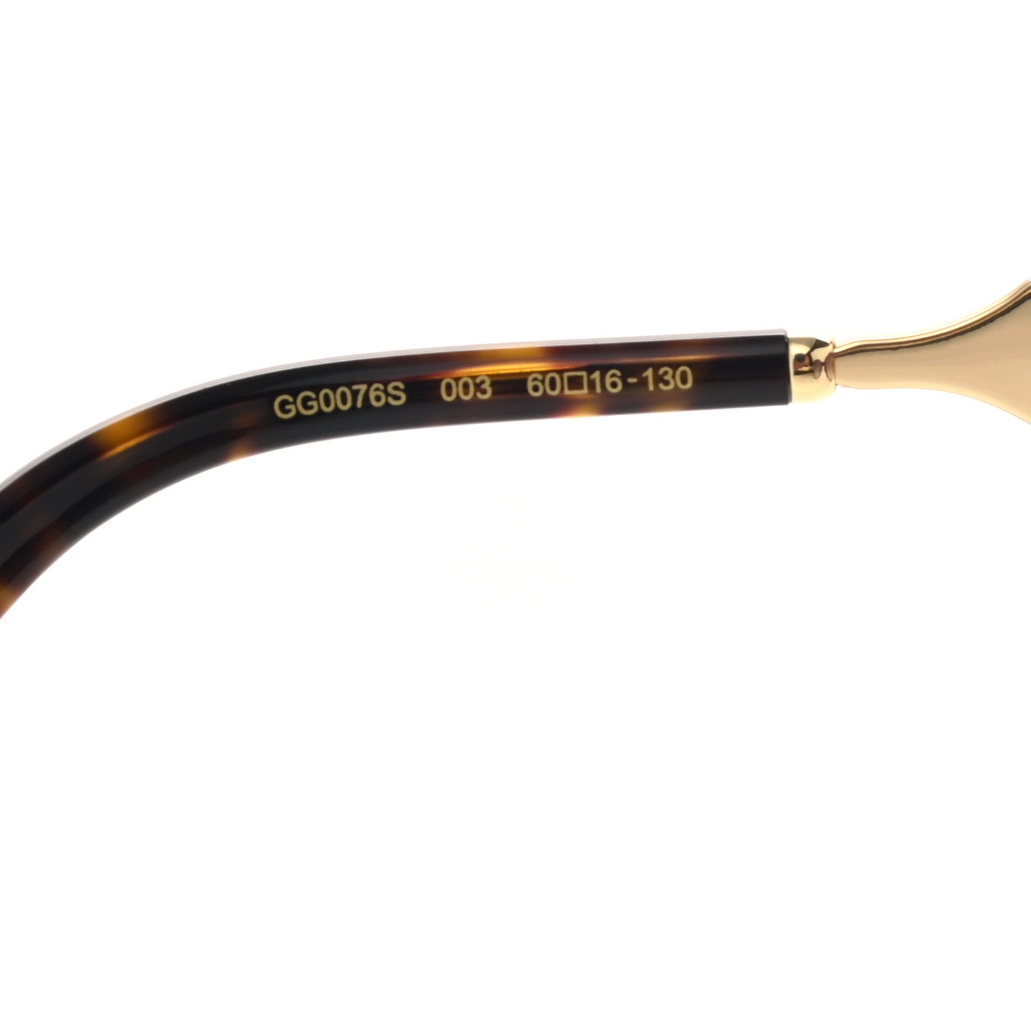 Gucci Acetate Oversized Butterfly Sunglasses GG 0076S Havana 6 of 8