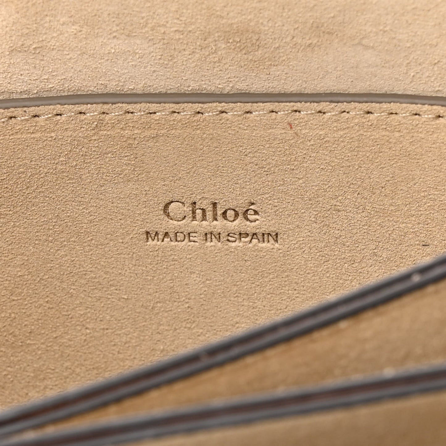 Suede Calfskin Small Faye Shoulder Bag Tobacco