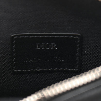 Christian Dior Calfskin Oblique Galaxy Perforated World Tour Messenger Pouch Black 6 of 11