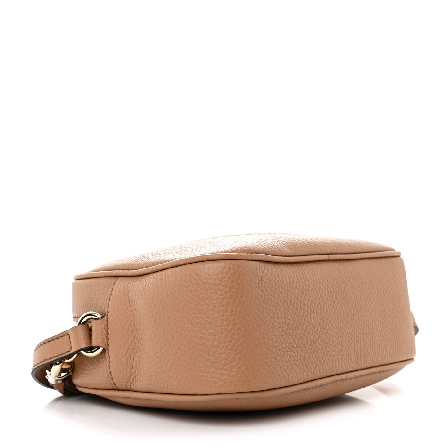 Pebbled Calfskin Small Soho Disco Bag Camelia