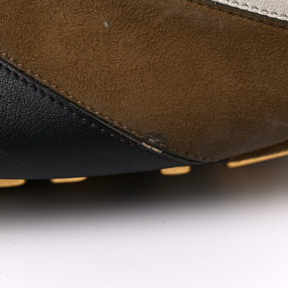 Fendi Vitello Seta Goatskin Suede Rainbow Inlay Small Fendigraphy Hobo Bag Grigio Multicolor Ebano 11 of 15
