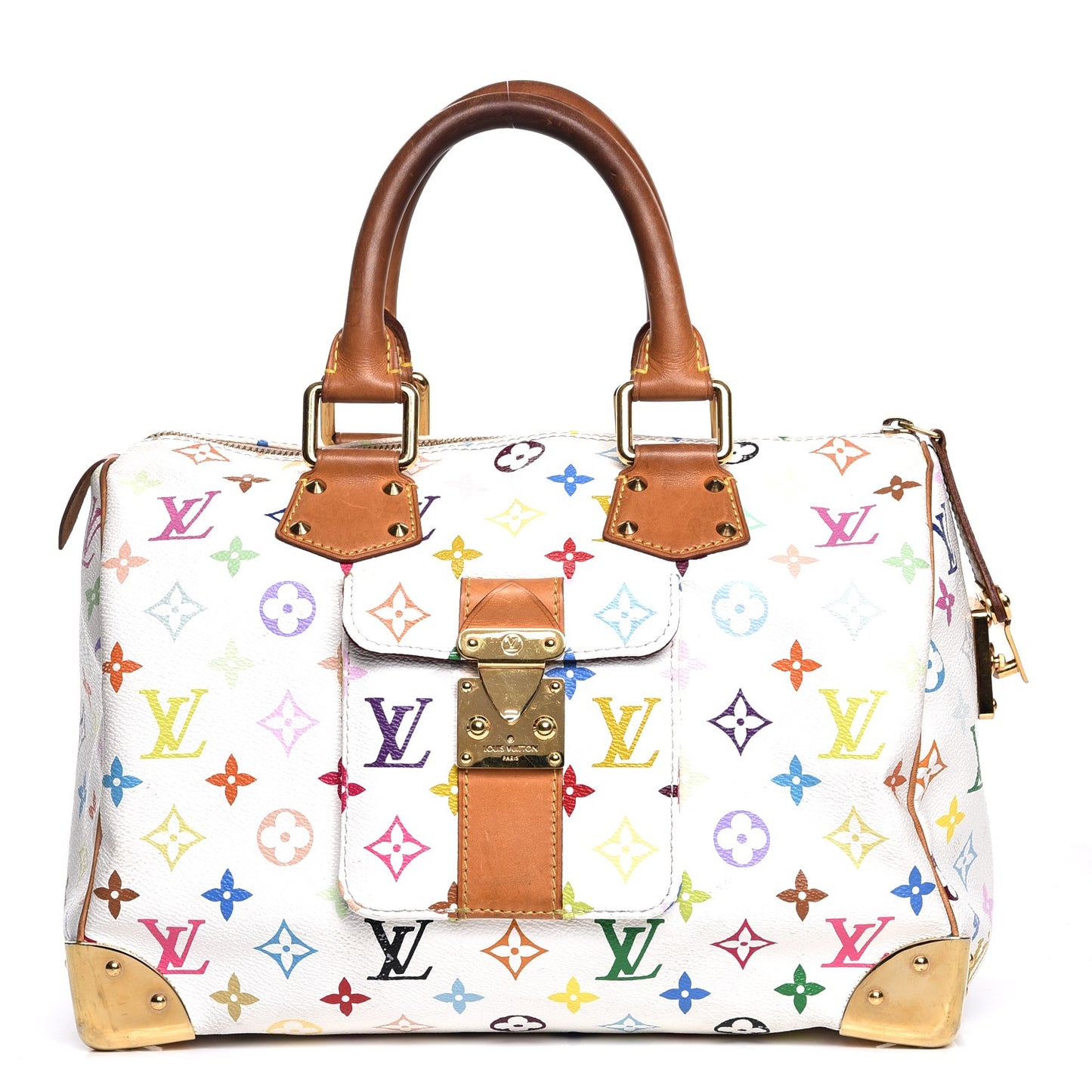 Monogram Multicolor Speedy 30 White