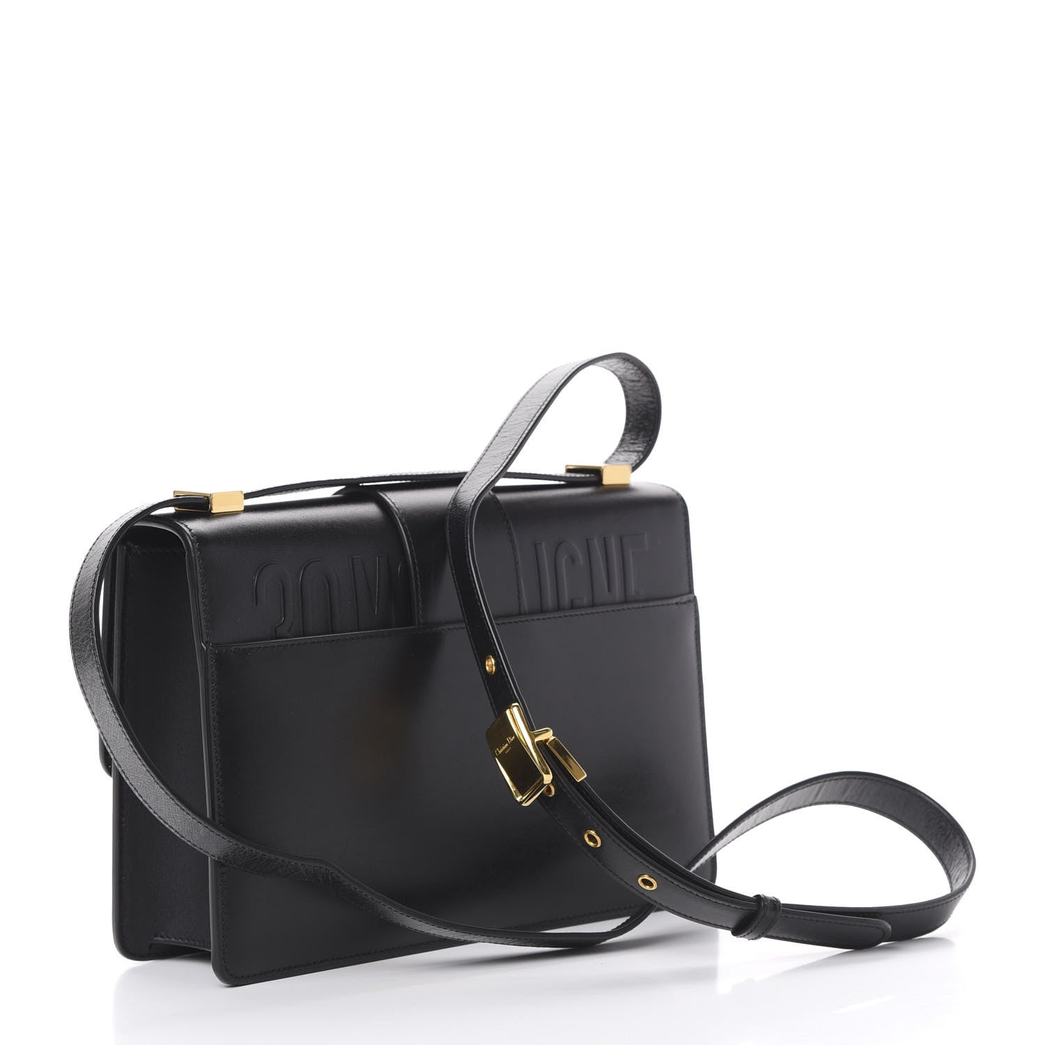 Christian Dior Smooth Calfskin 30 Montaigne Flap Bag Black 2 of 13