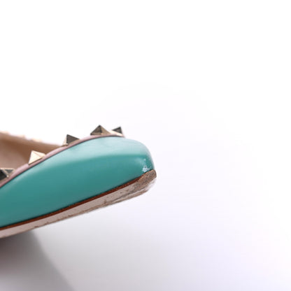 Valentino Garavani Calfskin Nappa Rockstud Ballerina Flats 37.5 Colibri Poudre 15 of 17