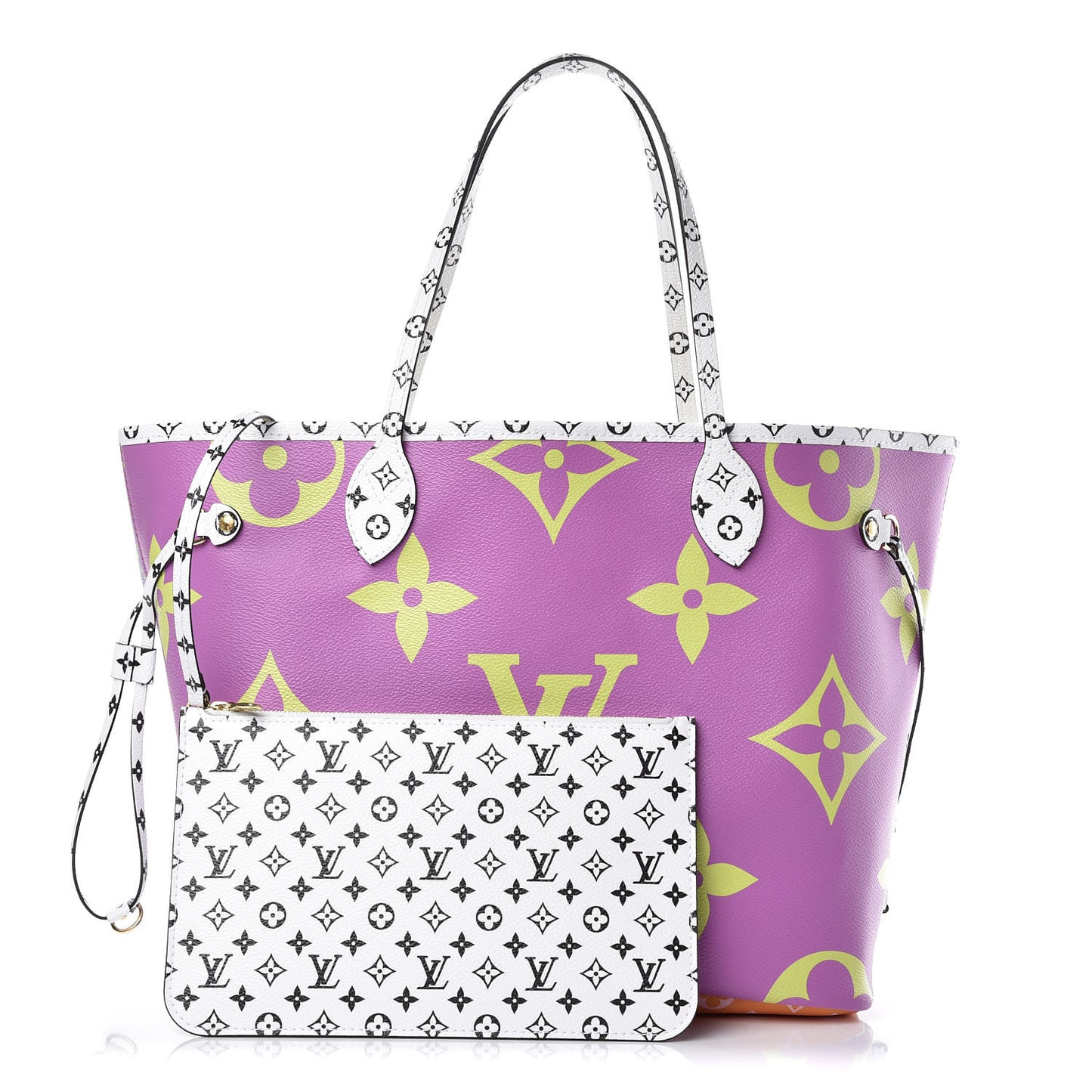 Monogram Giant Neverfull MM Pink Lilac