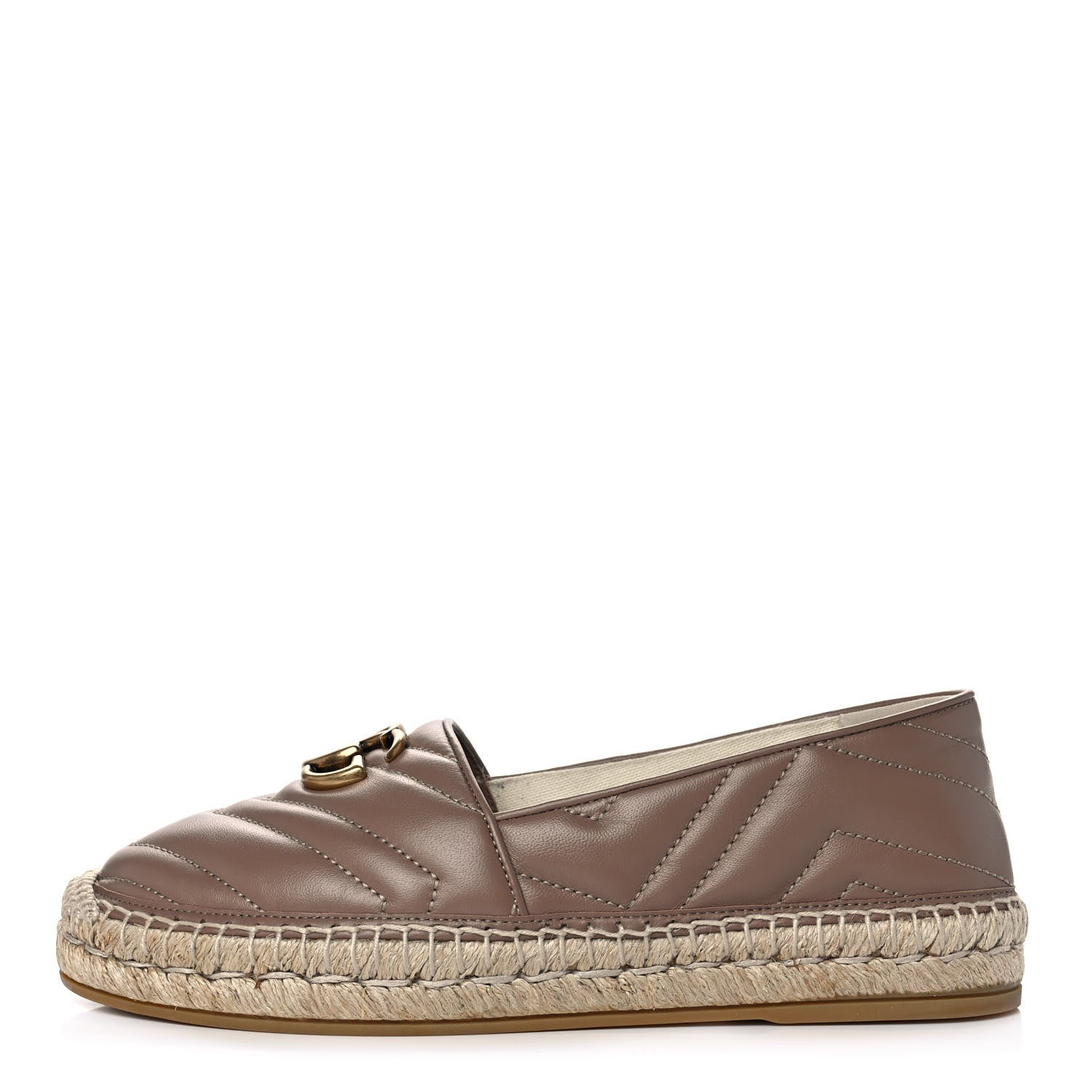 Gucci Nappa Matelasse GG Marmont Espadrilles 38 Porcelain Rose 1 of 8